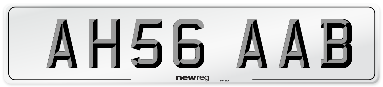 AH56 AAB Number Plate from New Reg